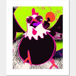 Crazy chicken Posters and Art